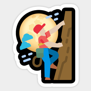 Climbing Mountain Sticker